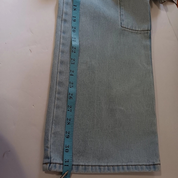 BB Jeans women's cargo pants,straight leg,Low rise,Ligh Blue,sz 9/29, Cotton. - Picture 12 of 17